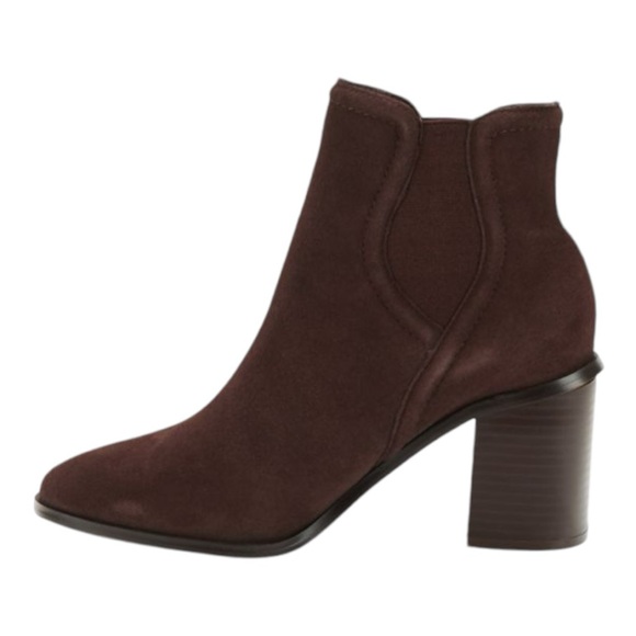 🆕 NWT Splendid Marika Block Heel Suede Booties - Picture 4 of 7